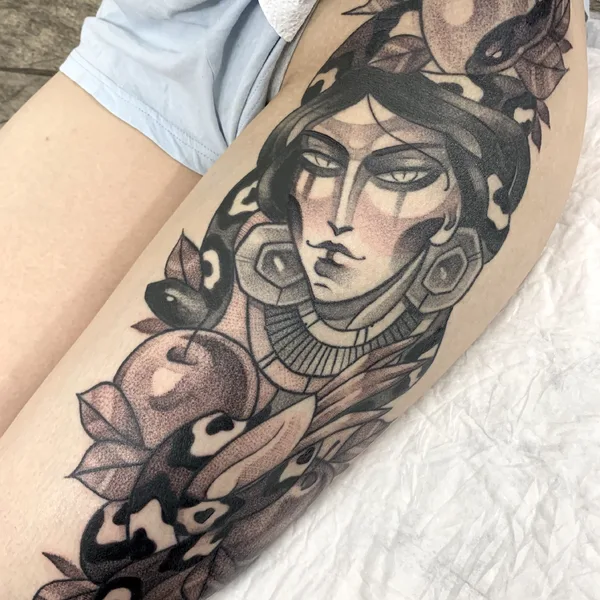 Neo Traditional tattoo by Лика Смертин in Moscow