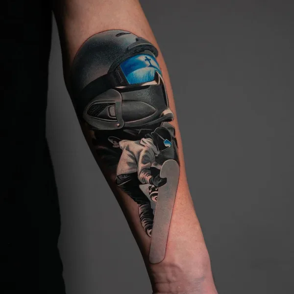 Biomechanical tattoo by Rinat Tattarin Mingazdinov in Los Angeles
