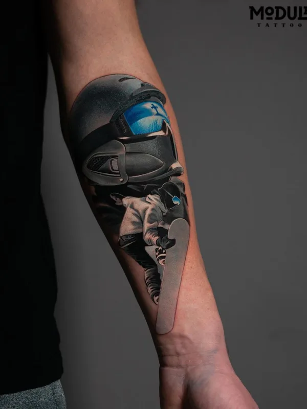 black and grey realism tattoo on forearm #59671 | Tattoo Artist Rinat Tattarin Mingazdinov