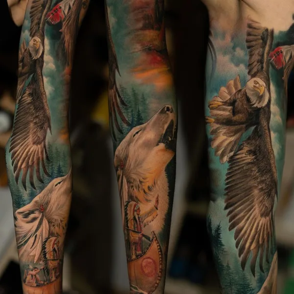 Biomechanical tattoo by Rinat Tattarin Mingazdinov in Los Angeles