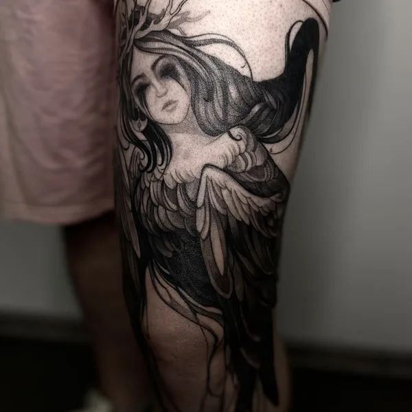 Graphic tattoo by Александра Гагарина in Орёл
