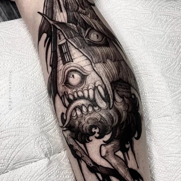 Graphic tattoo by Александра Гагарина in Орёл