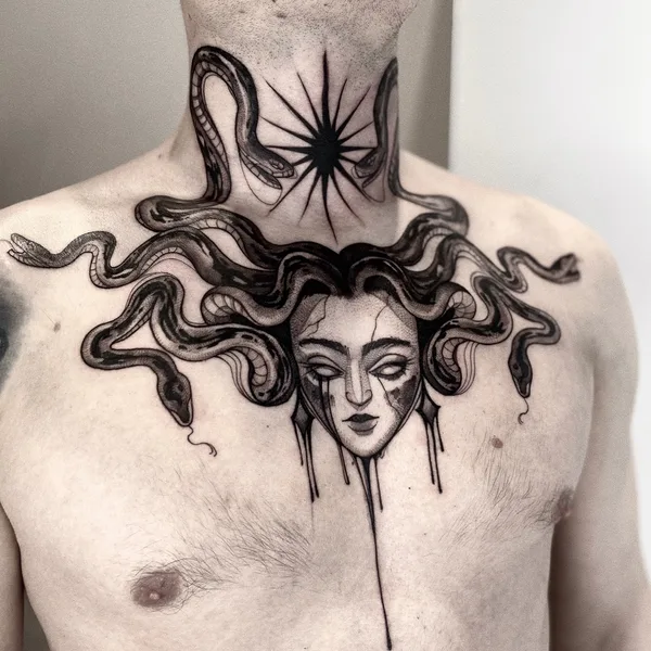 Graphic tattoo by Александра Гагарина in Орёл
