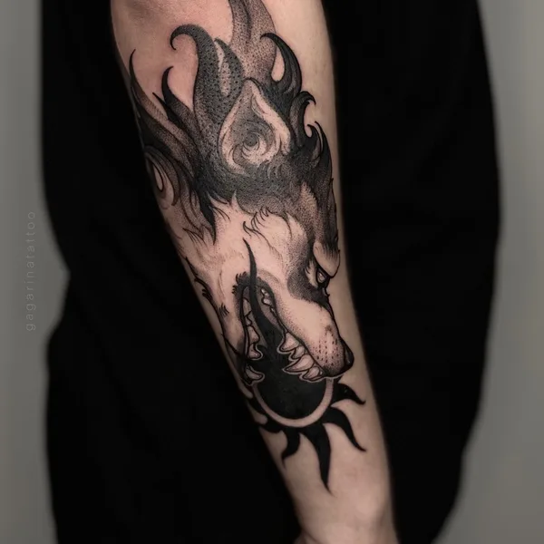 Graphic tattoo by Александра Гагарина in Орёл
