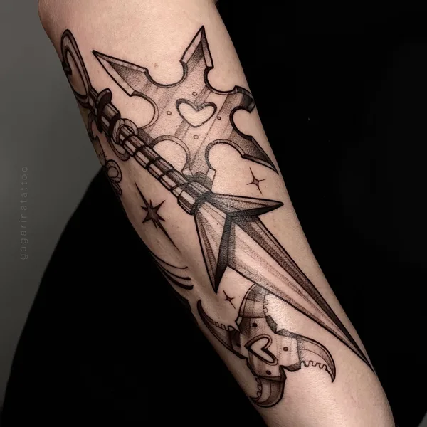 Graphic tattoo by Александра Гагарина in Орёл