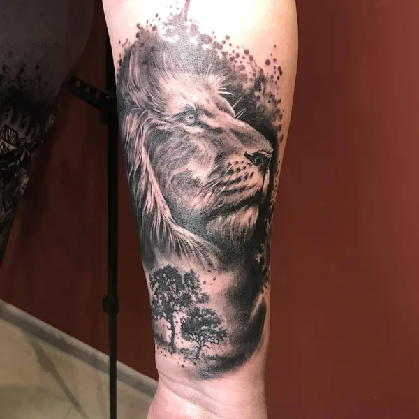 Black & Grey tattoo by  Денис Вязников  in Казань