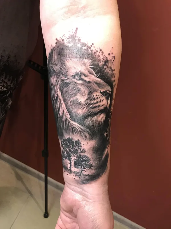 black and grey realism Tatuaggio su forearm #33861 | Tatuatore  Денис Вязников 