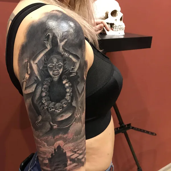 Black & Grey tattoo by  Денис Вязников  in Казань