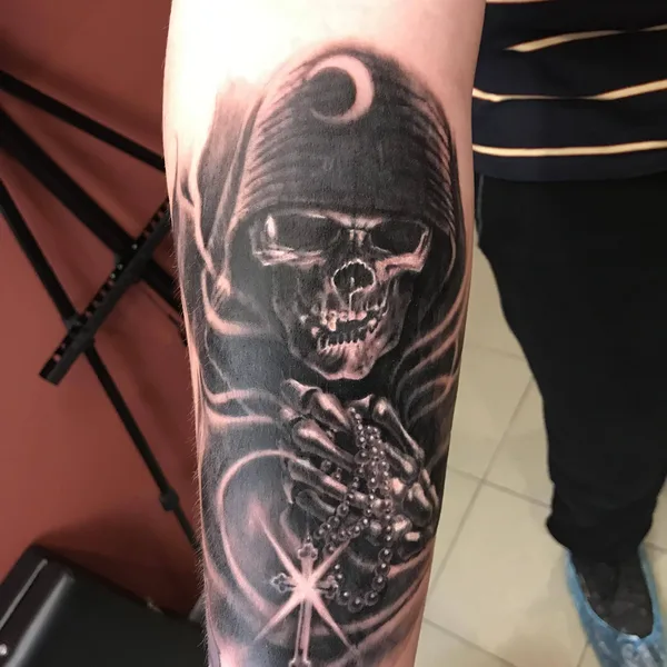 Black & Grey tattoo by  Денис Вязников  in Казань