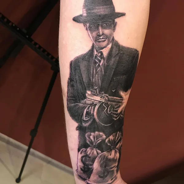 Black & Grey tattoo by  Денис Вязников  in Казань