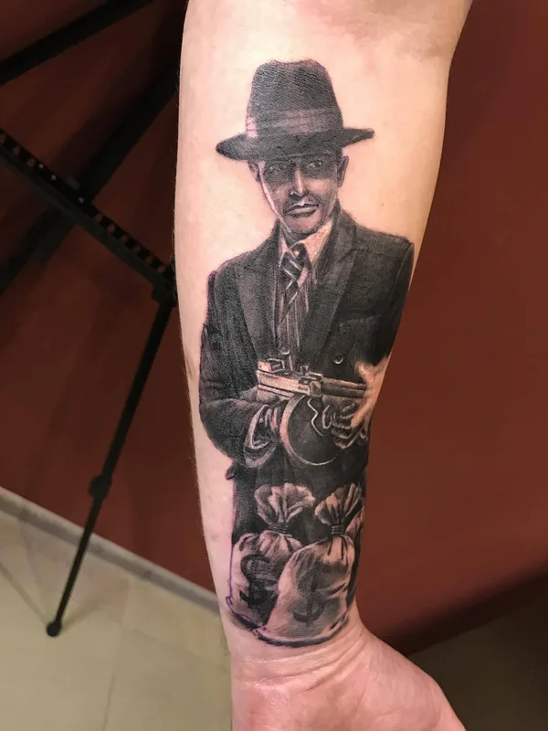black and grey realism Tatuaggio su forearm #33857 | Tatuatore  Денис Вязников 