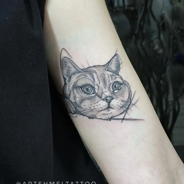 Graphic tattoo by Ирина Артшмель in Moscow