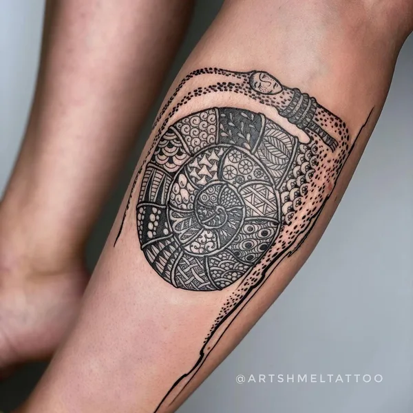 Graphic tattoo by Ирина Артшмель in Moscow