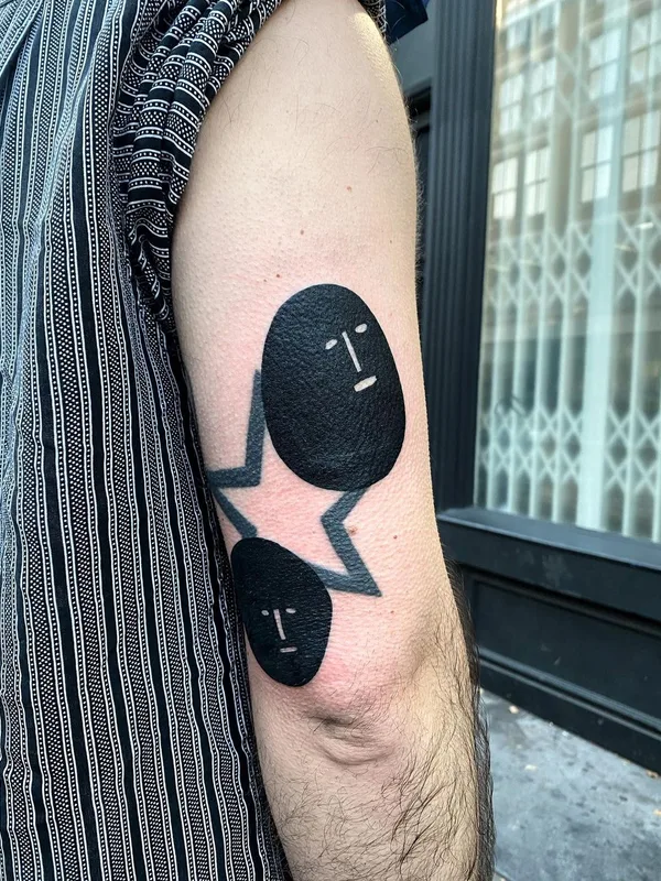 black blackwork татуировка на forearm #45162 | Тату мастер Super Roger