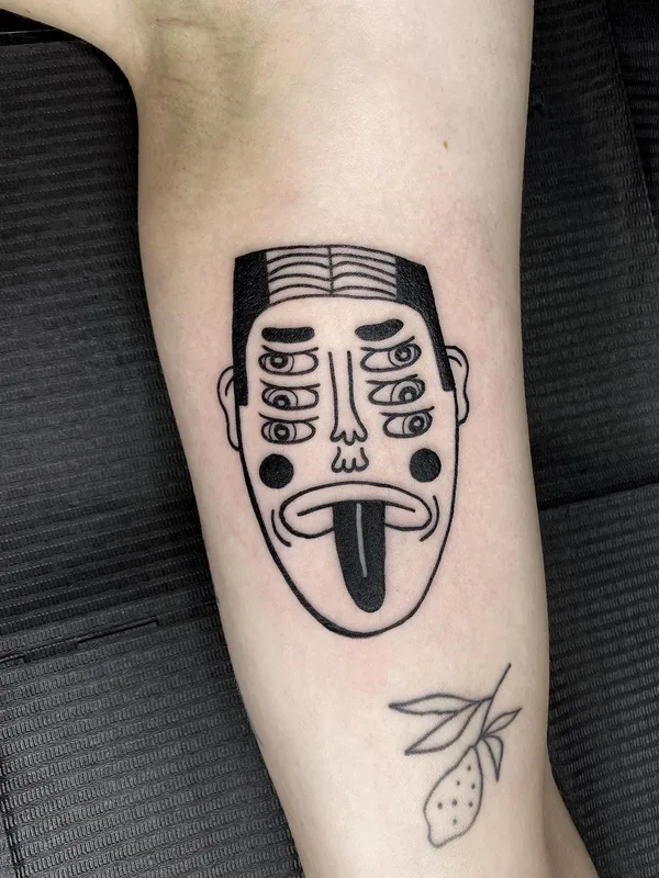 black blackwork татуировка на forearm #45164 | Тату мастер Super Roger