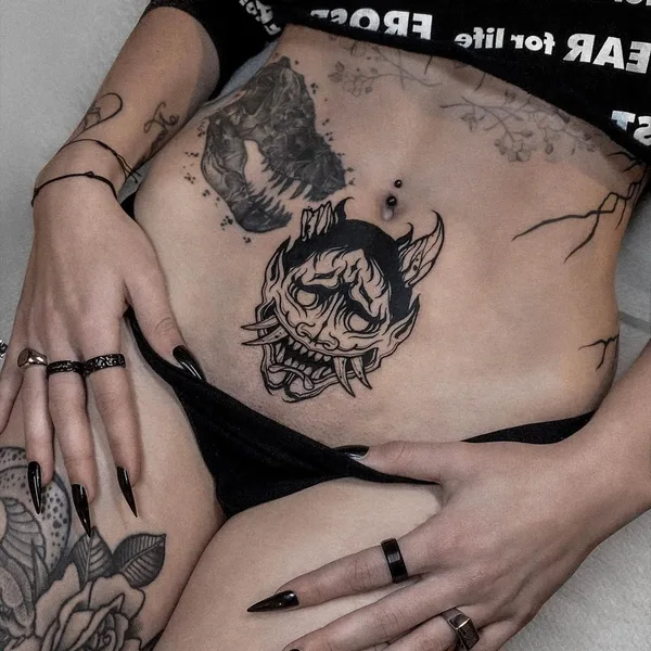 Abstract tattoo by Daan Boets in Haarlem