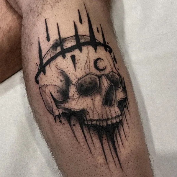 Abstract tattoo by Daan Boets in Haarlem