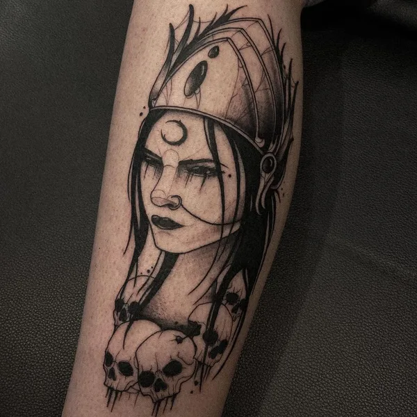 Abstract tattoo by Daan Boets in Haarlem