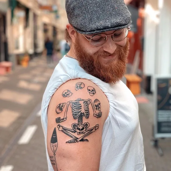 Old School tattoo by Israel Celli in Den Haag