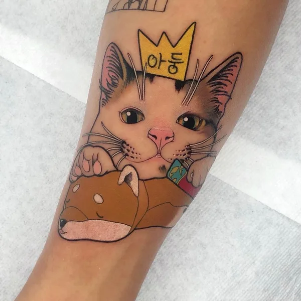 New School tattoo by Jina Tattooer in Seoul