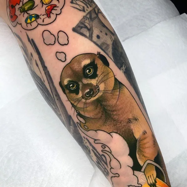 New School tattoo by Jina Tattooer in Seoul