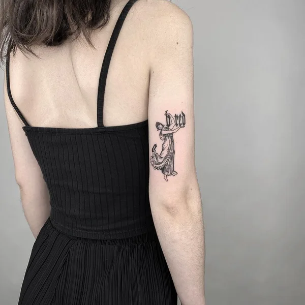 Чёрная tattoo by Noir Noah in Amstelveen