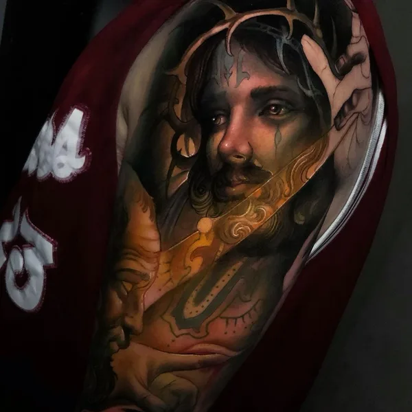 Нео традиционная tattoo by Oash Rodriguez in Madrid