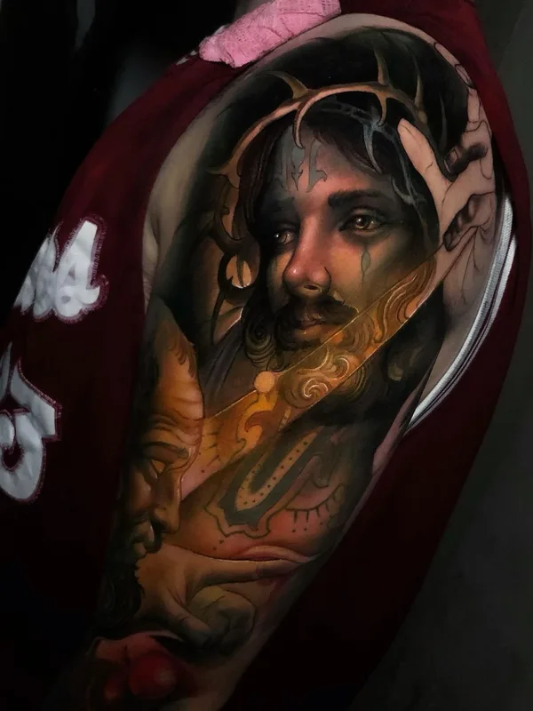 color realism Tatuaggio su full sleeve #45311 | Tatuatore Oash Rodriguez