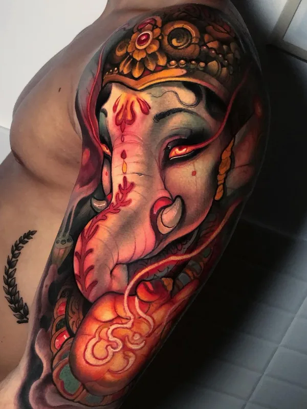 male color realism Tatuaggio su full sleeve #45304 | Tatuatore Oash Rodriguez