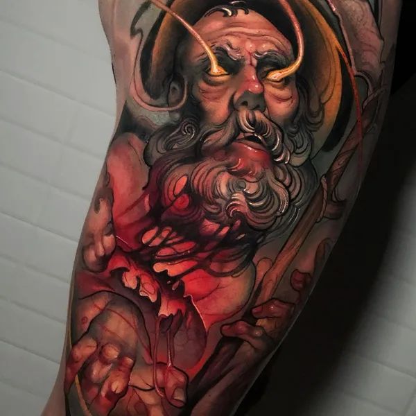 Нео традиционная tattoo by Oash Rodriguez in Madrid