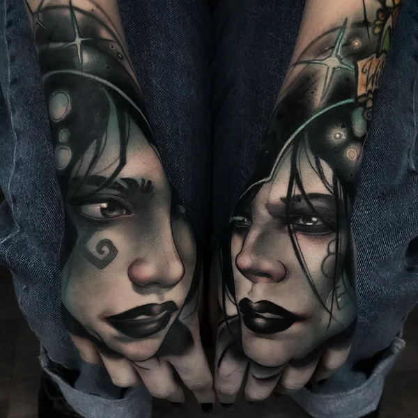 Нео традиционная tattoo by Oash Rodriguez in Madrid