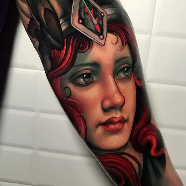 Нео традиционная tattoo by Oash Rodriguez in Madrid