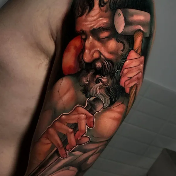 Нео традиционная tattoo by Oash Rodriguez in Madrid