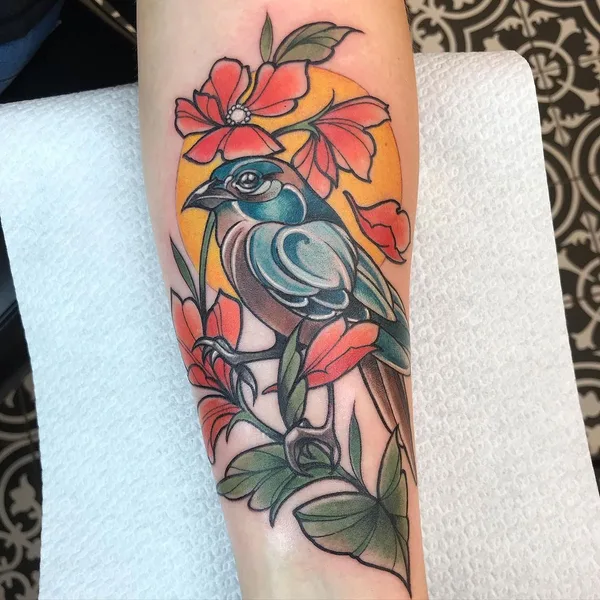 Neo Traditional tattoo by Iris Jasperse  in Amsterdam