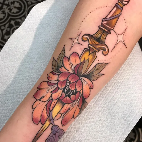 Neo Traditional tattoo by Iris Jasperse  in Amsterdam