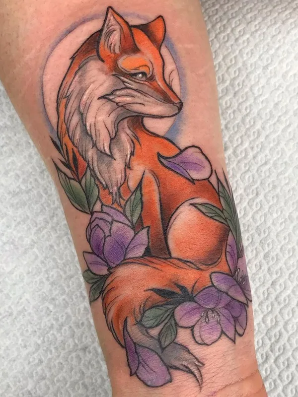 color illustrative Tatuaggio su forearm #45331 | Tatuatore Iris Jasperse 