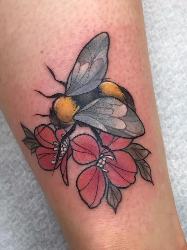 color illustrative Tatuaggio su forearm #45335 | Tatuatore Iris Jasperse 