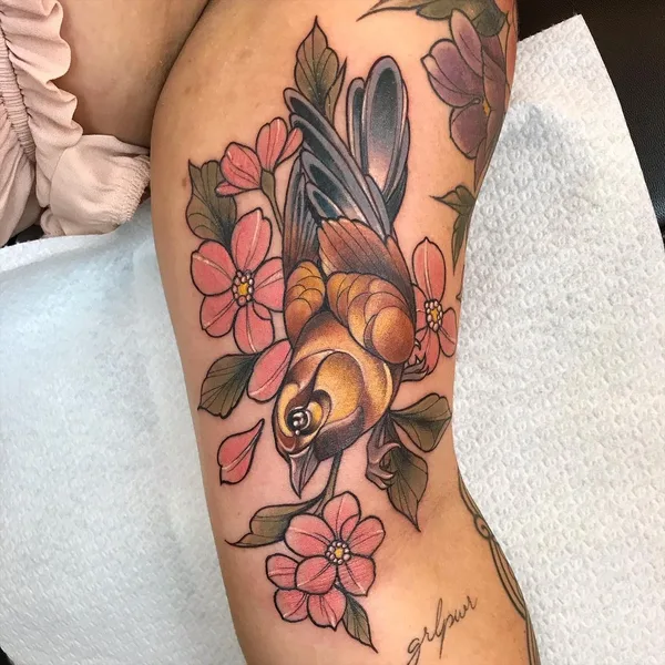 Neo Traditional tattoo by Iris Jasperse  in Amsterdam