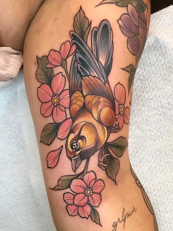 female color neo traditional Tatuaggio su forearm #45334 | Tatuatore Iris Jasperse 