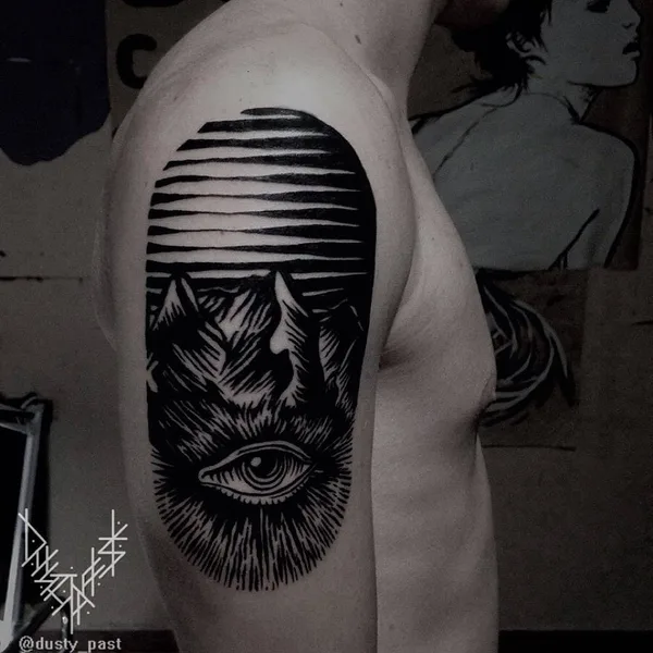 Black tattoo by Евгений Неделько in Katowice