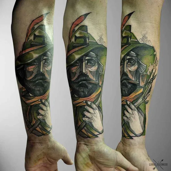 Нео традиционная tattoo by Lukas Zglenicki in Sopot