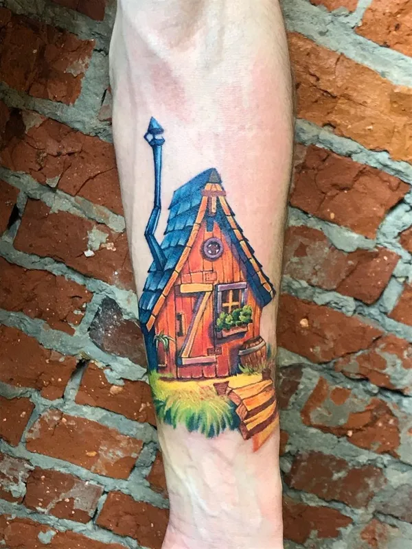 color illustrative татуировка на forearm #38426 | Тату мастер Алексей Мазунин