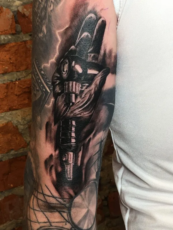 black and grey black and grey татуировка на forearm #38422 | Тату мастер Алексей Мазунин