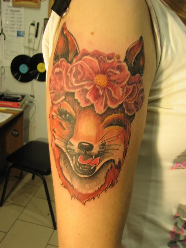 color illustrative татуировка на upper arm #34930 | Тату мастер Roman Sniatovskyi