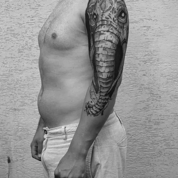 Horror tattoo by Paulo R in Curitiba