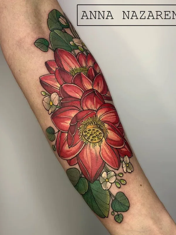 color illustrative tatuaje en forearm #51038 | Tatuador Анна Назаренко