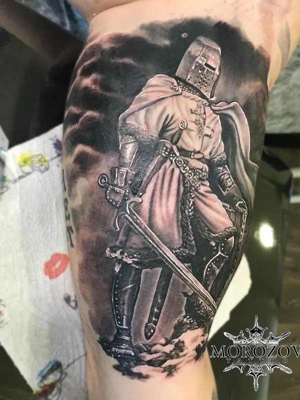 black and grey realism 纹身 在 forearm #51058 | 纹身师 Слава Морозов