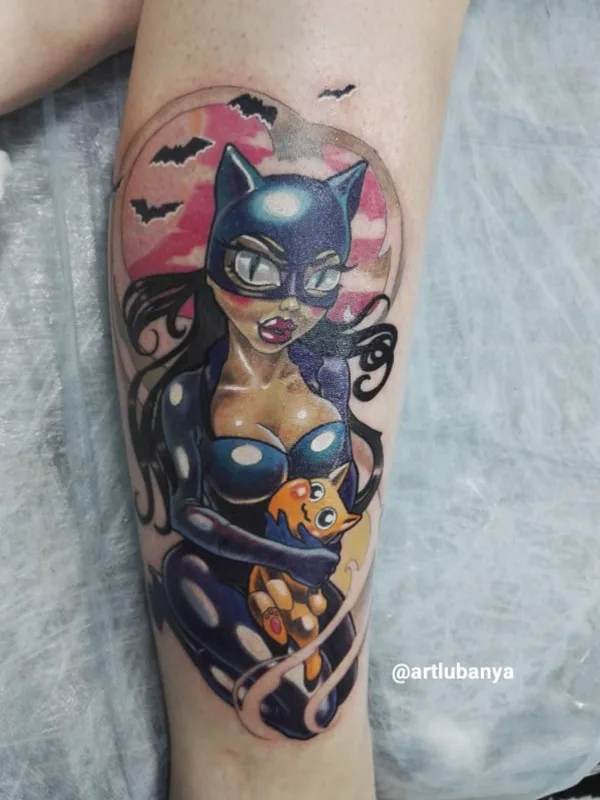color illustrative Tatuaggio su calf #64330 | Tatuatore Любаня LuCh