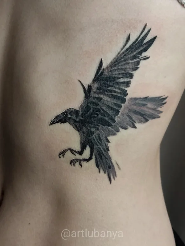 female black and grey black and grey Tatuaggio su side #64329 | Tatuatore Любаня LuCh