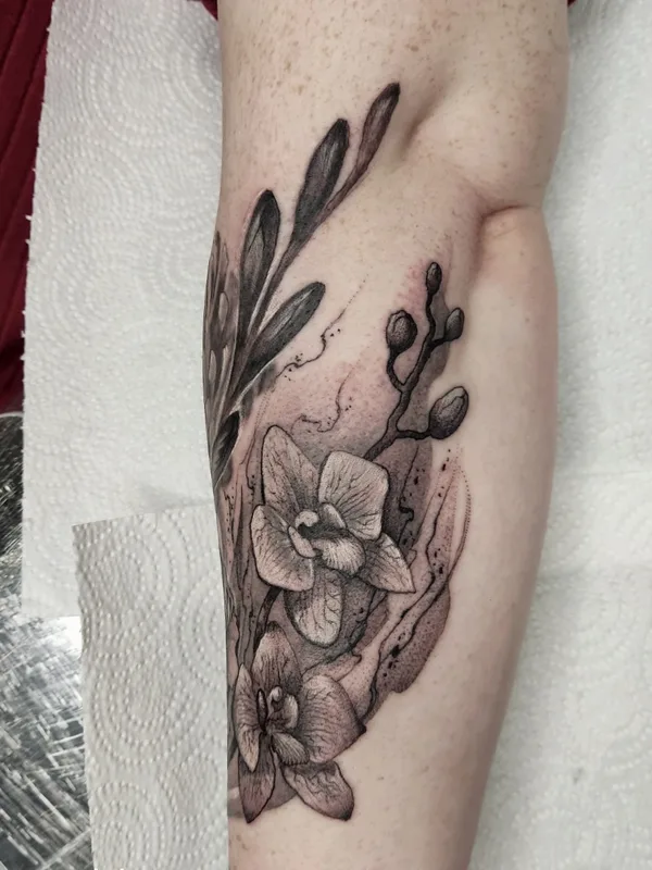 black and grey black and grey Tatuaggio su forearm #64337 | Tatuatore Любаня LuCh
